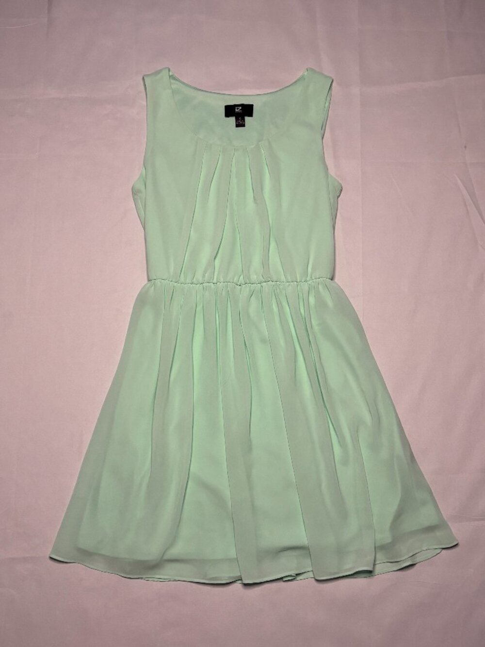 IZ Byer Mint Green Chiffon Dress Size Small